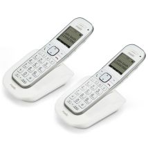 Fysic Fx-9000 Duo - Téléphone Sans Fil Sénior Grandes Touches Avec 2 Combinés, Blanc