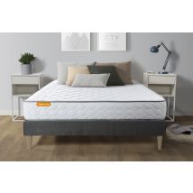 Matelas Mémoire De Forme + Sommier Kit Gris 140x200 Memo