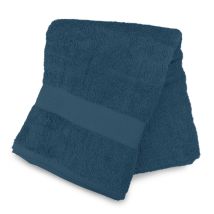Drap De Bain En Coton 500 Gr/m2 100x140 Cm Lagune Bleu Canard, Par Soleil D'ocre
