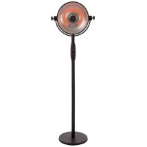 Chauffage Sur Pied Retro Sphere 2100 W Halogène Noir Rss16 Sunred