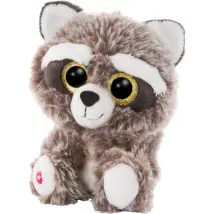 Nici Peluche Raton Laveur Clooney Gris 15 Cm - Doudou Tout Doux