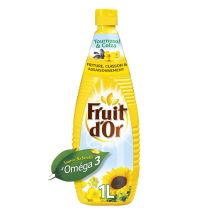 Fruit D'or - Huile De Tournesol Source D’oméga 3 Et 6 Fruit D'or - La Bouteille De 1l