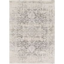 Juliette - Tapis Vintage, Anthracite, Gris Clair Et Beige - 160x220cm
