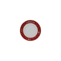 Assiettes Creuses Chalet Rouge Porcelaine, Design Chalet, 20.5 Cm - Table Et Cook