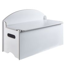 Coffre Pour Jouets 45x70x35 Cm Bois Blanc Worlds Apart