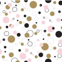 Serviettes Duni Splashin Dots 3-laags 33x33 - Élégance Unique Pour Votre Table