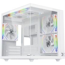 Boitier Pc Sans Alimentation - Aqua M Lite Arctic - En44427 - Cube - Format Micro-atx - Blanc