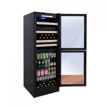 Cave À Vin Service Agcv140vn2z2d Multi-températures Lecépage 220 Bouteilles 2 Portes 438 Litres
