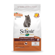 Schesir- Croquette Pour Chat Sterilisé Light Poulet 10kg