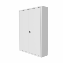 Coffret d'habillage ATOLE en acier avec clé pour tableaux élec double - H 54 x L 58,5 x P 16 cm - Réf. RCH2T416GSS