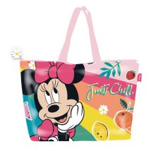 Sac De Plage Disney Minnie Fruits Avec Fermeture Éclair