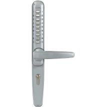 Poignée À Code Réversible Serie 3300 Zamak Gris Aluminium 320x40mm Unitecnic