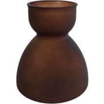 Gifts Amsterdam Vase Diabolo 22 X 21 Cm Verre Marron Mat