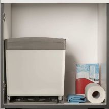 Collecteur De Déchets Sélectif À Roulettes Encastré 2x21 L Eyckhaus