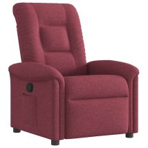 Fauteuil Inclinable, Fauteuil De Relaxation, Fauteuil De Salon Rouge Bordeaux Tissu