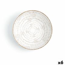 Assiette Creuse Ariane Tornado Céramique Bicolore (ø 21 Cm) (6 Unités)