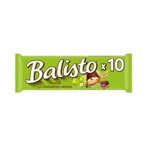 Balisto - Barres Chocolatées Lait Raisin Noisette Balisto - Les 10 Barres De 18,5g