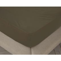 Draps Housse Unis De Couleur Blanc, En Coton 200 Fils.