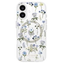 Coque Pour Iphone 16 Motif Precious Bloom Compatible Magsafe Blanc Kate Spade