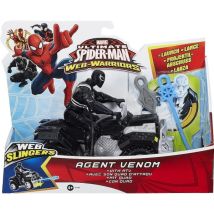 Agent Venom Avec Son Quad D'attaque - Spiderman Web Slingers - Hasbro - B1466