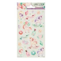 Autocollants Licorne Scintillante Totum Stickervel Pour Décorations Créatives