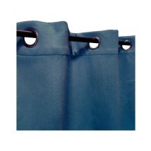 Rideau Isolant Thermique À Œillets, 140x240cm Velours Frappé Indigo - Prêt À Accrocher, Atout Ciel