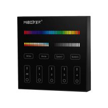 Télécommande Tactile Murale Dimmable Radiofréquence Sans Fil 4 Zones Noir - Rgb+cct B4b