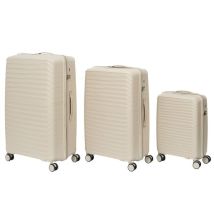 Lot De 3 Valises - Jet Lag - Dubai - Rigides - Beige