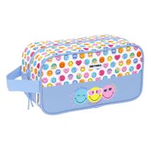 Range-chaussures De Voyage Smiley Joyful Multicouleur Bleu Clair 29 X 15 X 14 Cm