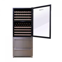 Cave À Vin Multi-températures Agcs600vx2dp Lecépage 144 Bouteilles + 220 Canettes 1 Porte Et 2 Tiroirs