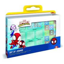 Coffret De Tampons - Multiprint - 7135 - Spidey Et Ses Amis - 7 Tampons Bois Et Latex, Feutres Giotto, Album Coloriage