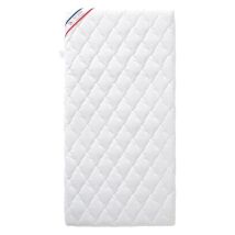 Matelas Bébé Climatisé - 60x120x10 Cm - Reversible - Déhoussable - Anti Acarien - Fabrication Française