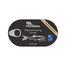 Filets De Harengs Fumés Au Poivre Noir Paralleles