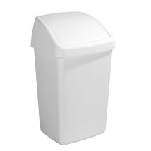 Poubelle Sunware Delta 50 L Couvercle Basculant Blanc