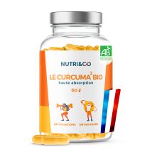 Curcuma Bio Breveté En Gélules - Curcumine Glucosamine Articulations - 60 Capsules Vegan - Nutri&Co