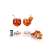 Set Cocktail 2 Pailles + Doseur Ludi Vin - 11223
