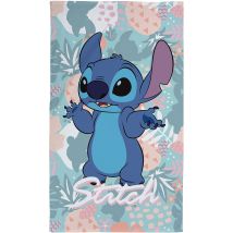 Serviette De Plage Enfant Stitch 100% Coton Multicolore 70 X 120 Cm Cti