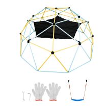 Succebuy Dôme D'escalade Géométrique Pour Enfants 3-10 Ans, 305cm Avec Hamac/balançoire, Charge 340kg.