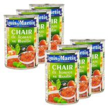Lot 6x Chair De Tomate Au Basilic - Louis Martin - Boîte 400g