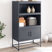 Buffet Haut Anthracite 68,5x38,5x123,5 Cm Acier Vidaxl