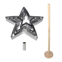 Coffret Dessert - Lily Cook - Sapin De Noël - Gourmand - Étoiles - Marron Et Argent