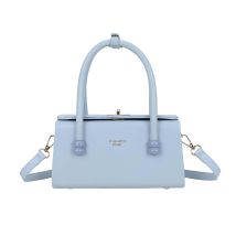 Petit Sac À Main Pour Femme Fermeture Loquet Métallique Avec Anses Doubles Bleu Ciel Gallantry