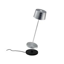 Lampe De Table Led Rechargeable Et Dimmable Olivia Pro Silver Leaf