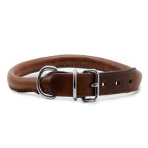 Ancol Round Leather Dog Collar