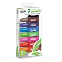 Boite De 9 Crayons Gras Retractables