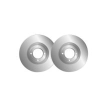 Lot De 2 Disques De Frein Mga D825 Adaptable Peugeot