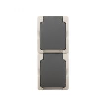 Prise Murale Ac Verticale 2 Fois Étanche 16a 220v