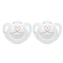 Sucettes Blanc Silicone 0-2 Mois Nuk