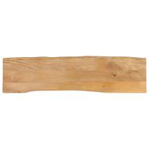 Dessus De Table 160x40x2,5 Cm Bord Vivant Bois Massif Manguier Vidaxl