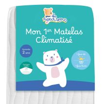 Matelas Bébé / Enfant Climatisé 70x140 Cm - 1 Face Été / 1 Face Hiver